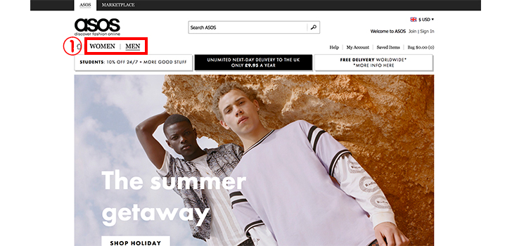 ASOS（エイソス）の商品の買い方解説画像01